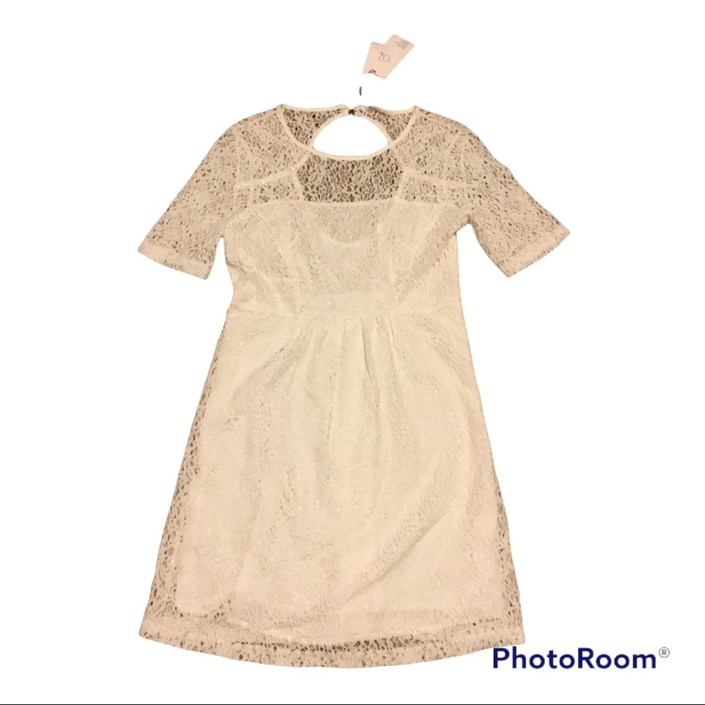 O2 Collection Lace Dress White Size Small #144 - Picture 4 of 9